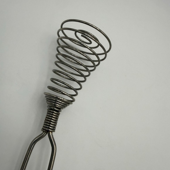 The Unbranded Brand Other - Vintage Stainless Steel Spiral Wire Egg Whisk 9" Spring Coil Wisk Whip Kitchen